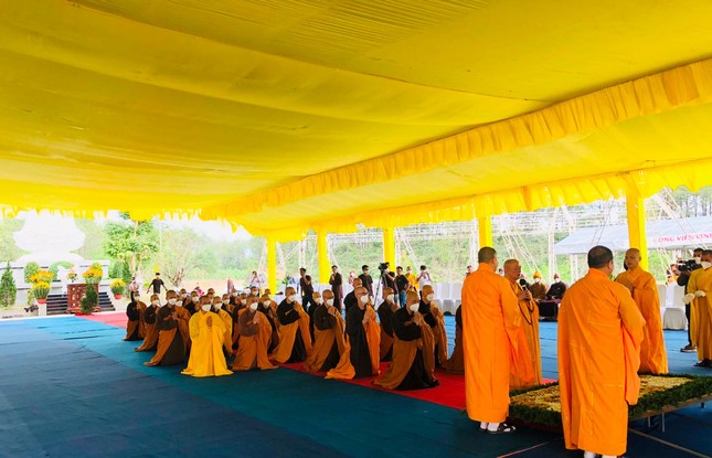 [Ảnh] Lễ thỉnh Giác linh Thiền sư tham yết Phật Tổ và sái tịnh Đài trà-tỳ ảnh 41