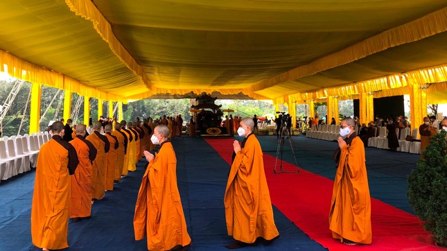 [Ảnh] Lễ thỉnh Giác linh Thiền sư tham yết Phật Tổ và sái tịnh Đài trà-tỳ ảnh 40