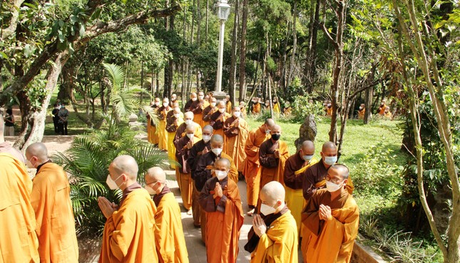 [Ảnh] Lễ thỉnh Giác linh Thiền sư tham yết Phật Tổ và sái tịnh Đài trà-tỳ ảnh 7