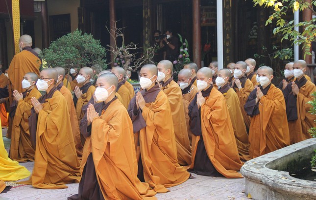 [Ảnh] Lễ thỉnh Giác linh Thiền sư tham yết Phật Tổ và sái tịnh Đài trà-tỳ ảnh 14
