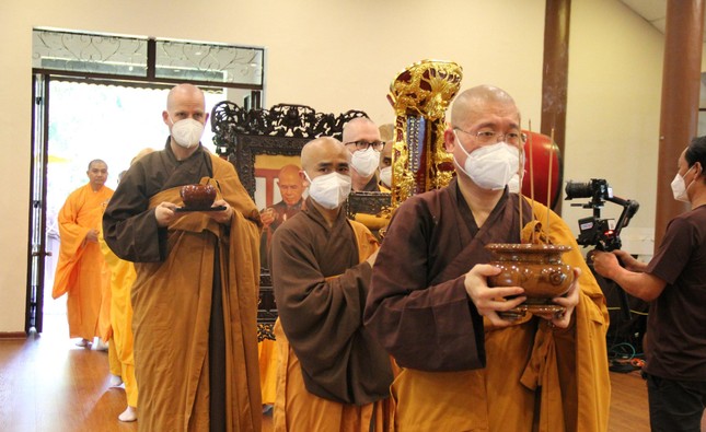 [Ảnh] Lễ thỉnh Giác linh Thiền sư tham yết Phật Tổ và sái tịnh Đài trà-tỳ ảnh 20