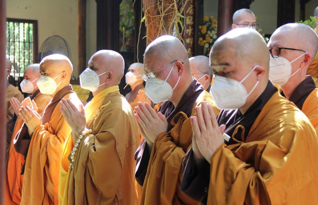[Ảnh] Lễ thỉnh Giác linh Thiền sư tham yết Phật Tổ và sái tịnh Đài trà-tỳ ảnh 26