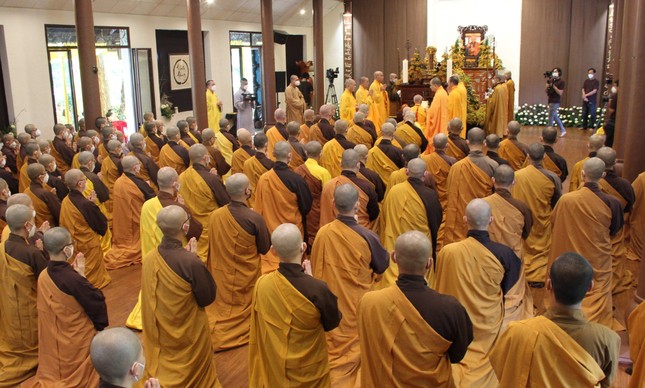 [Ảnh] Lễ thỉnh Giác linh Thiền sư tham yết Phật Tổ và sái tịnh Đài trà-tỳ ảnh 2
