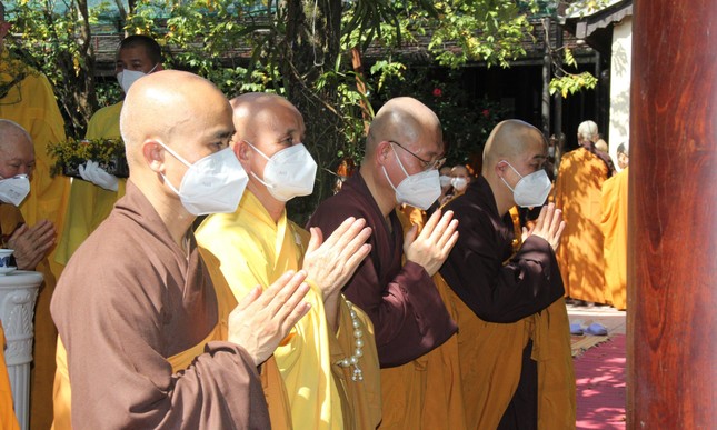 [Ảnh] Lễ thỉnh Giác linh Thiền sư tham yết Phật Tổ và sái tịnh Đài trà-tỳ ảnh 28