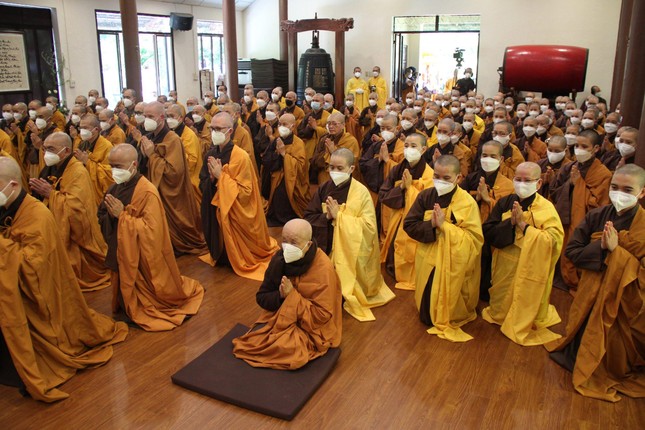 [Ảnh] Lễ thỉnh Giác linh Thiền sư tham yết Phật Tổ và sái tịnh Đài trà-tỳ ảnh 3