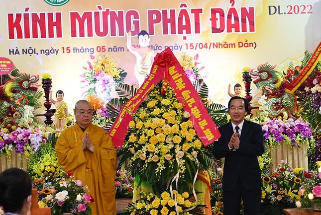Hà Nội: Đại lễ Phật đản Phật lịch 2566 tại Trụ sở Trung ương GHPGVN ảnh 15