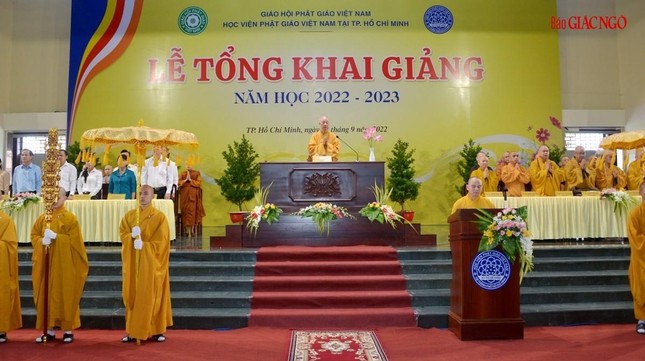 Học viện Phật giáo VN tại TP.HCM tổng khai giảng năm học 2022-2023 ảnh 9