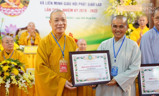 Thượng tọa Thích Minh Quang được tái suy cử Trưởng ban Điều phối GHPGVN tại Lào (2022-2027) ảnh 5