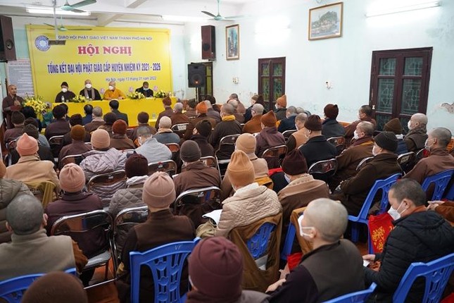 Hà Nội: Hội nghị tổng kết công tác Đại hội Phật giáo cấp huyện nhiệm kỳ 2021-2026 ảnh 3