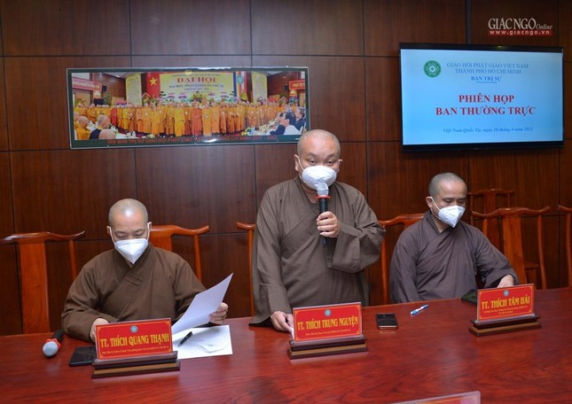 Ban Thường trực Ban Trị sự TP.HCM họp về tổ chức Đại lễ Phật đản, đại hội và rà soát nhân sự ảnh 12