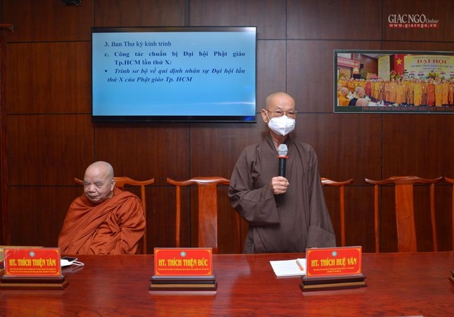 Ban Thường trực Ban Trị sự TP.HCM họp về tổ chức Đại lễ Phật đản, đại hội và rà soát nhân sự ảnh 6