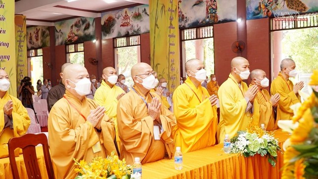 Phiên trù bị Đại hội đại biểu Phật giáo tỉnh Ninh Thuận, tại hội trường chùa Sùng Ân ảnh 9