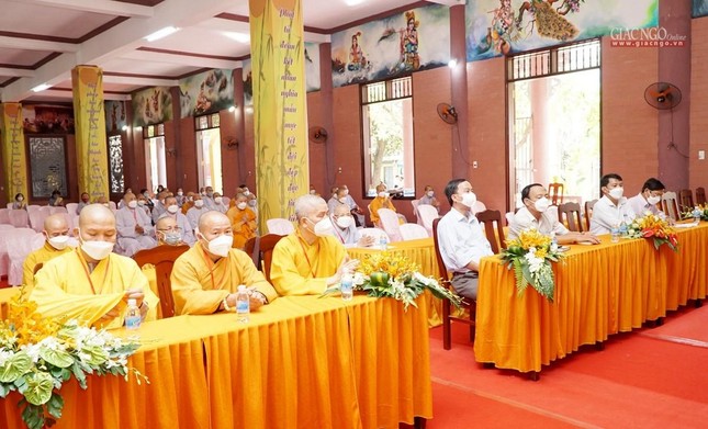 Phiên trù bị Đại hội đại biểu Phật giáo tỉnh Ninh Thuận, tại hội trường chùa Sùng Ân ảnh 3