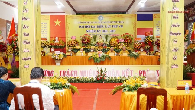 Ninh Thuận: Hòa thượng Thích Hạnh Thể được tái suy cử Trưởng ban Trị sự tỉnh nhiệm kỳ 2022-2027 ảnh 1