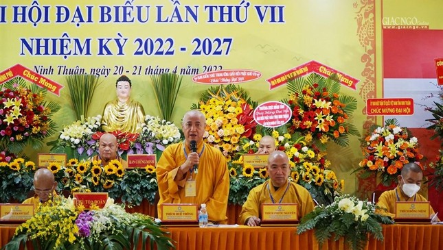 Ninh Thuận: Hòa thượng Thích Hạnh Thể được tái suy cử Trưởng ban Trị sự tỉnh nhiệm kỳ 2022-2027 ảnh 21