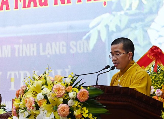 Lạng Sơn: Thượng tọa Thích Quảng Truyền được suy cử Trưởng ban Trị sự tỉnh nhiệm kỳ 2022-2027 ảnh 3