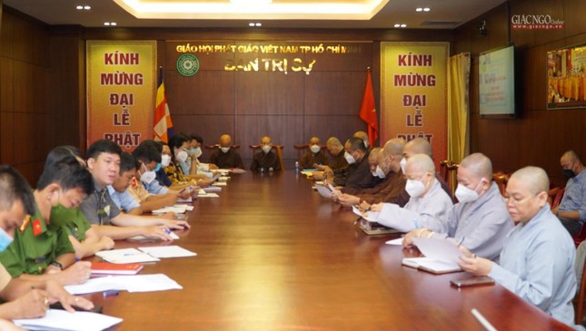 Ban Tổ chức Đại lễ Phật đản TP.HCM họp liên ngành thống nhất công tác trật tự ảnh 6