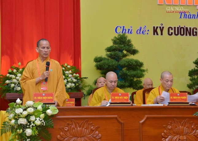Hòa thượng Thích Lệ Trang được suy cử Trưởng ban Trị sự GHPGVN TP.HCM nhiệm kỳ 2022-2027 ảnh 8