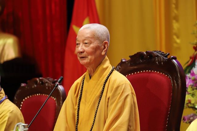 Trưởng lão Hòa thượng Thích Trí Quảng, Quyền Pháp chủ GHPGVN đạo từ tại Đại hội Phật giáo TP.Hà Nội ảnh 8