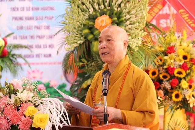 Hà Tĩnh: Hòa thượng Thích Bảo Nghiêm được tái suy cử Trưởng ban Trị sự nhiệm kỳ 2022-2027 ảnh 3