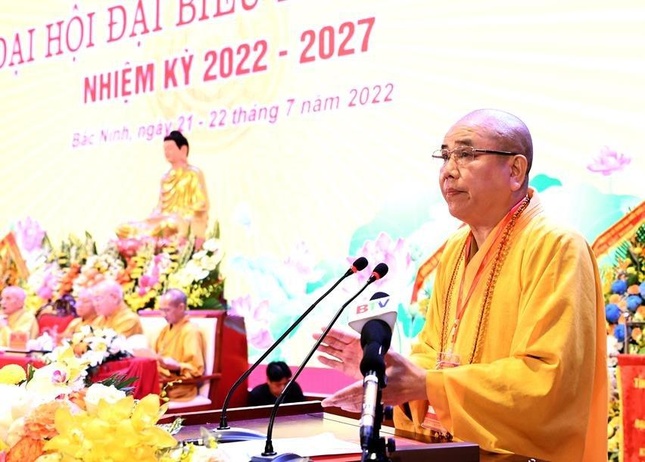 Bắc Ninh: Thượng tọa Thích Thanh Phụng được tái suy cử Trưởng ban Trị sự nhiệm kỳ 2022-2027 ảnh 2