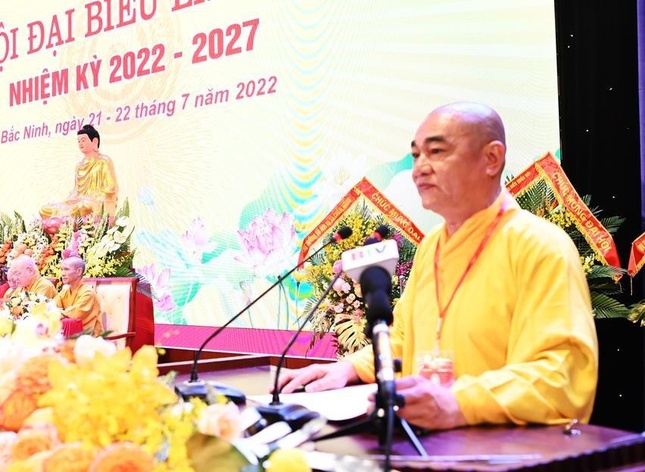 Bắc Ninh: Thượng tọa Thích Thanh Phụng được tái suy cử Trưởng ban Trị sự nhiệm kỳ 2022-2027 ảnh 15