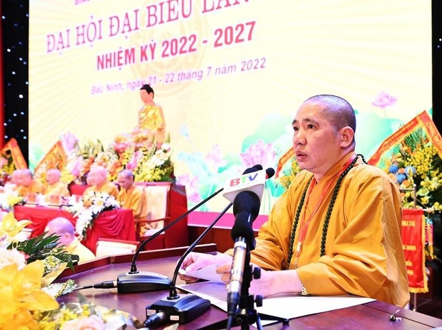 Bắc Ninh: Thượng tọa Thích Thanh Phụng được tái suy cử Trưởng ban Trị sự nhiệm kỳ 2022-2027 ảnh 16