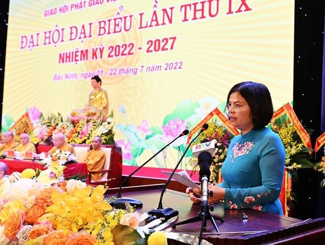 Bắc Ninh: Thượng tọa Thích Thanh Phụng được tái suy cử Trưởng ban Trị sự nhiệm kỳ 2022-2027 ảnh 7