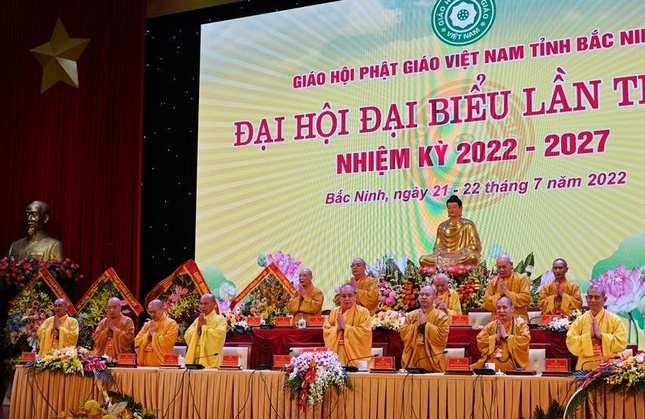 Bắc Ninh: Thượng tọa Thích Thanh Phụng được tái suy cử Trưởng ban Trị sự nhiệm kỳ 2022-2027 ảnh 14