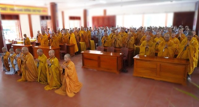 Hà Tĩnh: Lễ tạ pháp khóa An cư kiết hạ Phật lịch 2566 ảnh 1