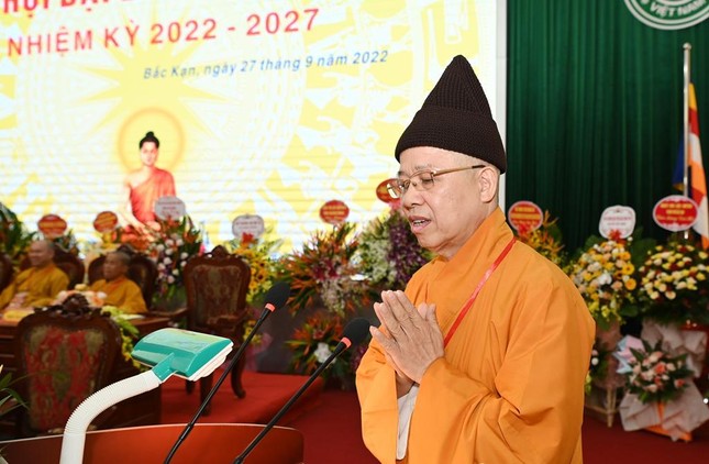 Bắc Kạn: Hòa thượng Thích Thanh Quyết tiếp tục làm Trưởng ban Trị sự Phật giáo tỉnh (2022-2027) ảnh 3