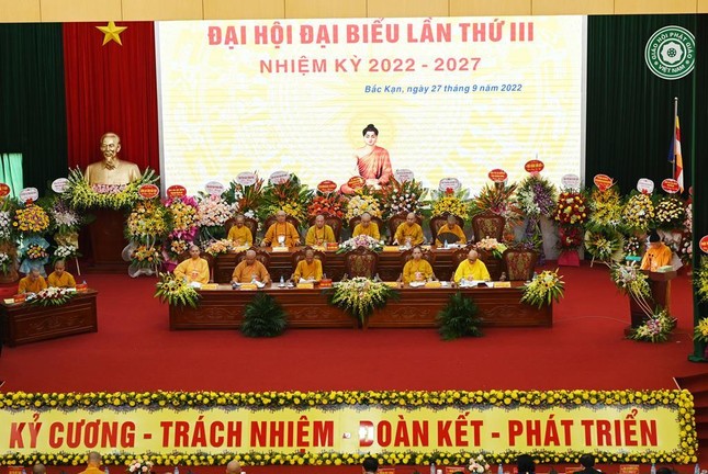 Bắc Kạn: Hòa thượng Thích Thanh Quyết tiếp tục làm Trưởng ban Trị sự Phật giáo tỉnh (2022-2027) ảnh 2
