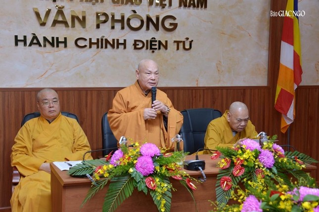 Họp Ban Chỉ đạo Đại hội Phật giáo toàn quốc, thảo luận nhân sự dự khuyết của Hội đồng Trị sự ảnh 1