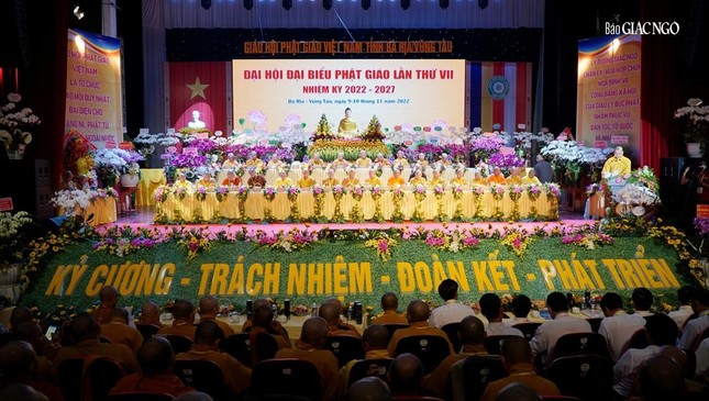 Bà Rịa - Vũng Tàu: Hòa thượng Thích Huệ Trí được suy cử Trưởng ban Trị sự tỉnh nhiệm kỳ 2022-2027 ảnh 11