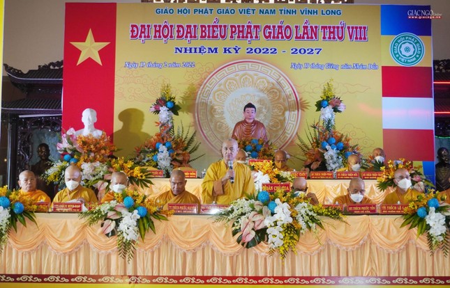 Thượng tọa Thích Lệ Lạc được suy cử tân Trưởng ban Trị sự GHPGVN tỉnh Vĩnh Long nhiệm kỳ 2022-2027 ảnh 39