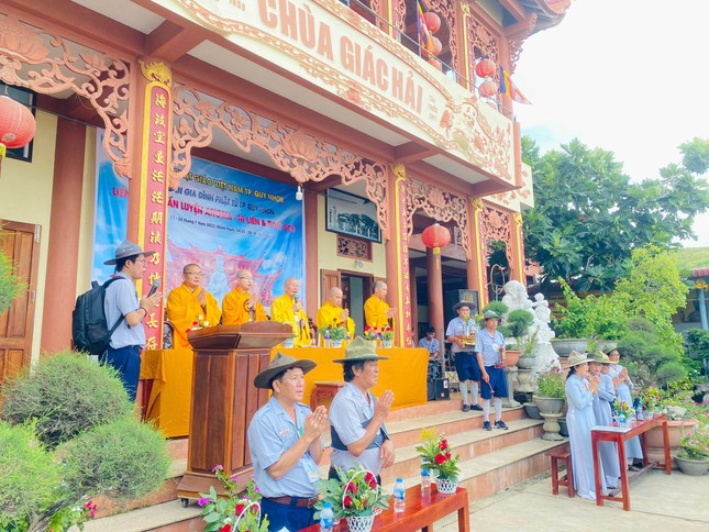 Bình Định: Phân ban Gia đình Phật tử TP.Quy Nhơn tổ chức trại huấn luyện cho gần 200 trại sinh ảnh 1