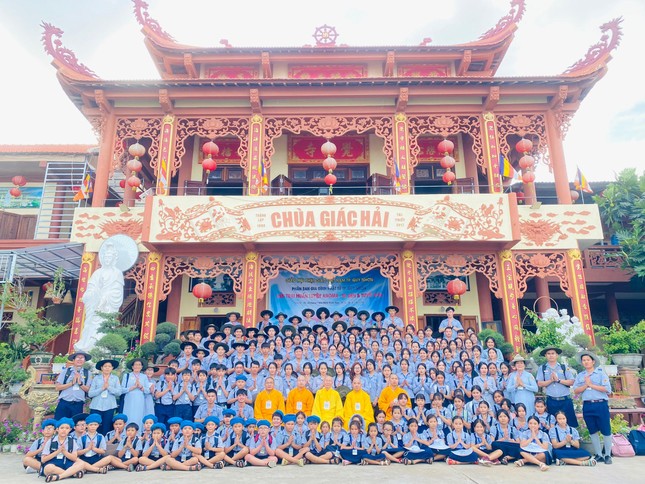 Bình Định: Phân ban Gia đình Phật tử TP.Quy Nhơn tổ chức trại huấn luyện cho gần 200 trại sinh ảnh 4
