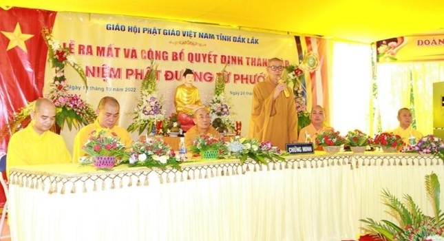 Đắk Lắk: Lễ công bố quyết định thành lập niệm Phật đường Từ Phước ảnh 3