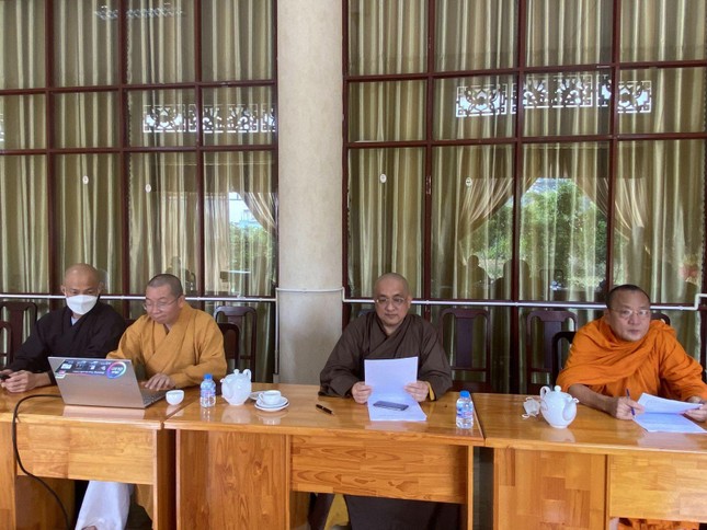 Đồng Nai: Ban Thường trực Ban Trị sự GHPGVN tỉnh họp chuẩn bị tổng kết Phật sự năm 2021 ảnh 2