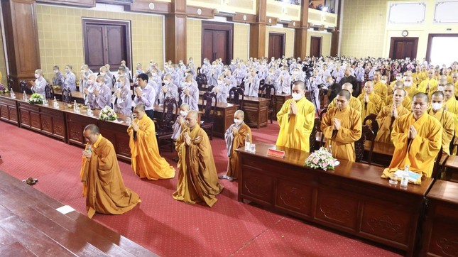 Học viện Phật giáo VN tại Hà Nội khai pháp khóa An cư kiết hạ Phật lịch 2566 ảnh 1