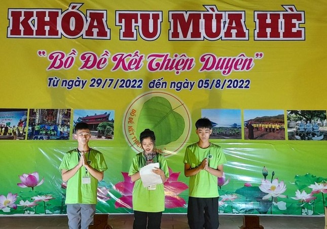 Nghệ An: Gần 100 bạn trẻ tham dự khóa tu “Bồ đề kết thiện duyên” tại chùa Đông Yên ảnh 1