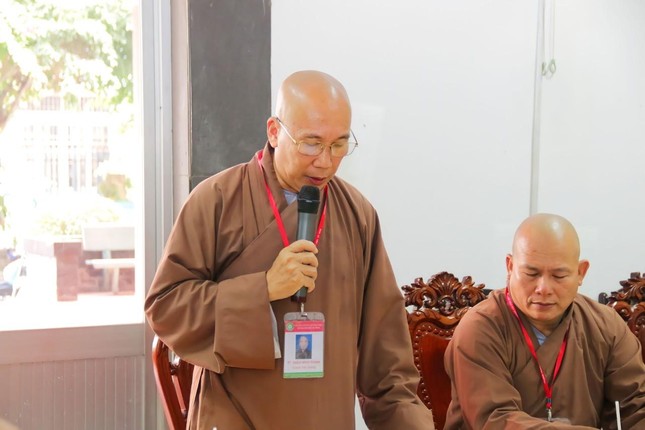 Ban Giáo dục Phật giáo TP.HCM thăm, làm việc tại Trường Trung cấp Phật học TP.HCM ảnh 3