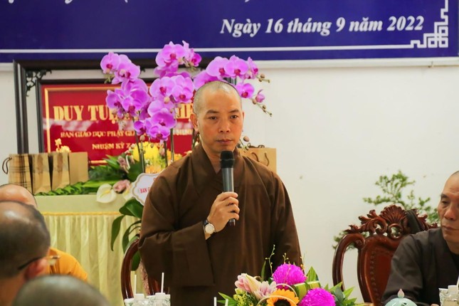 Ban Giáo dục Phật giáo TP.HCM thăm, làm việc tại Trường Trung cấp Phật học ảnh 5