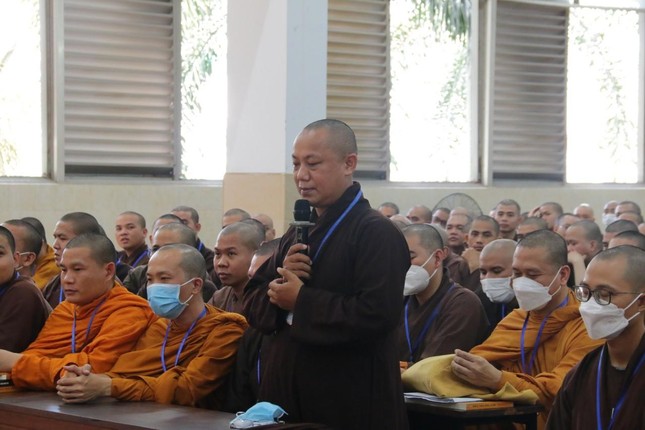Ban Giáo dục Phật giáo TP.HCM thăm, làm việc tại Trường Trung cấp Phật học ảnh 13