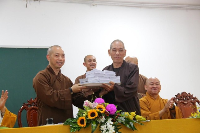 Ban Giáo dục Phật giáo TP.HCM thăm, làm việc tại Trường Trung cấp Phật học ảnh 7