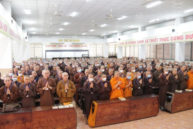 Ban Giáo dục Phật giáo TP.HCM thăm, làm việc tại Trường Trung cấp Phật học ảnh 10