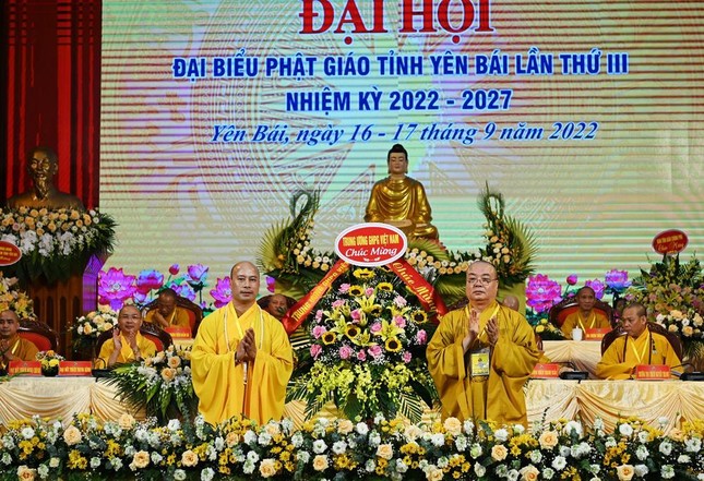 Yên Bái: Thượng tọa Thích Minh Huy được suy cử tân Trưởng ban Trị sự GHPGVN tỉnh nhiệm kỳ 2022-2027 ảnh 3