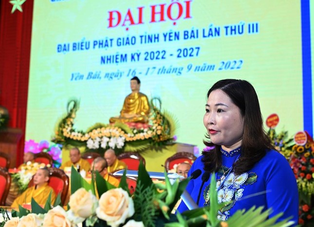 Yên Bái: Thượng tọa Thích Minh Huy được suy cử tân Trưởng ban Trị sự GHPGVN tỉnh nhiệm kỳ 2022-2027 ảnh 7