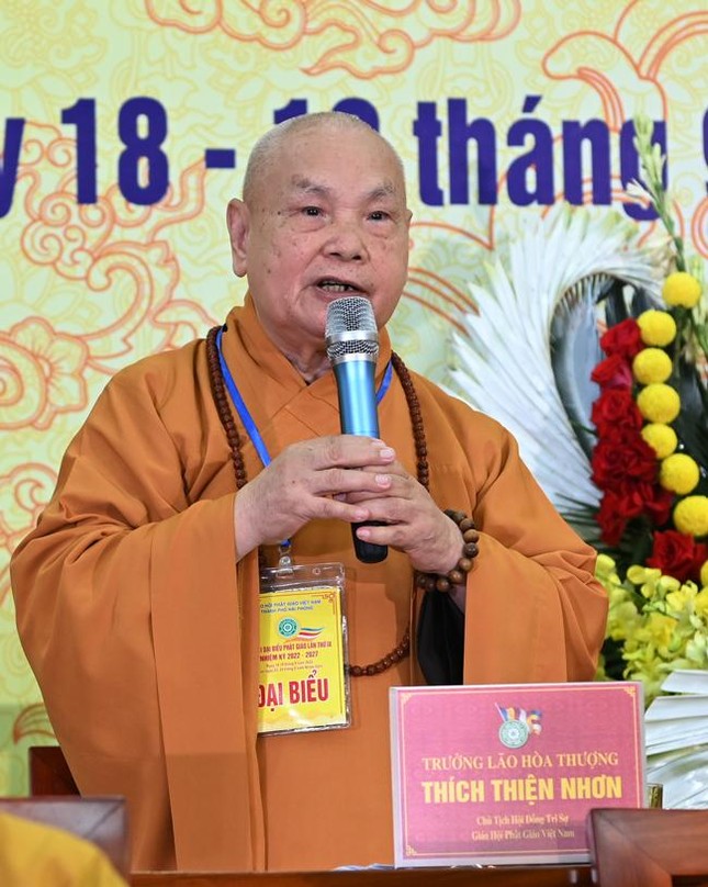 Hòa thượng Thích Quảng Tùng được tái suy cử Trưởng ban Trị sự GHPGVN TP.Hải Phòng (2022-2027) ảnh 10
