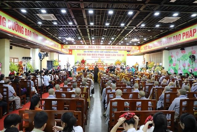 Hòa thượng Thích Quảng Tùng được tái suy cử Trưởng ban Trị sự GHPGVN TP.Hải Phòng (2022-2027) ảnh 5
